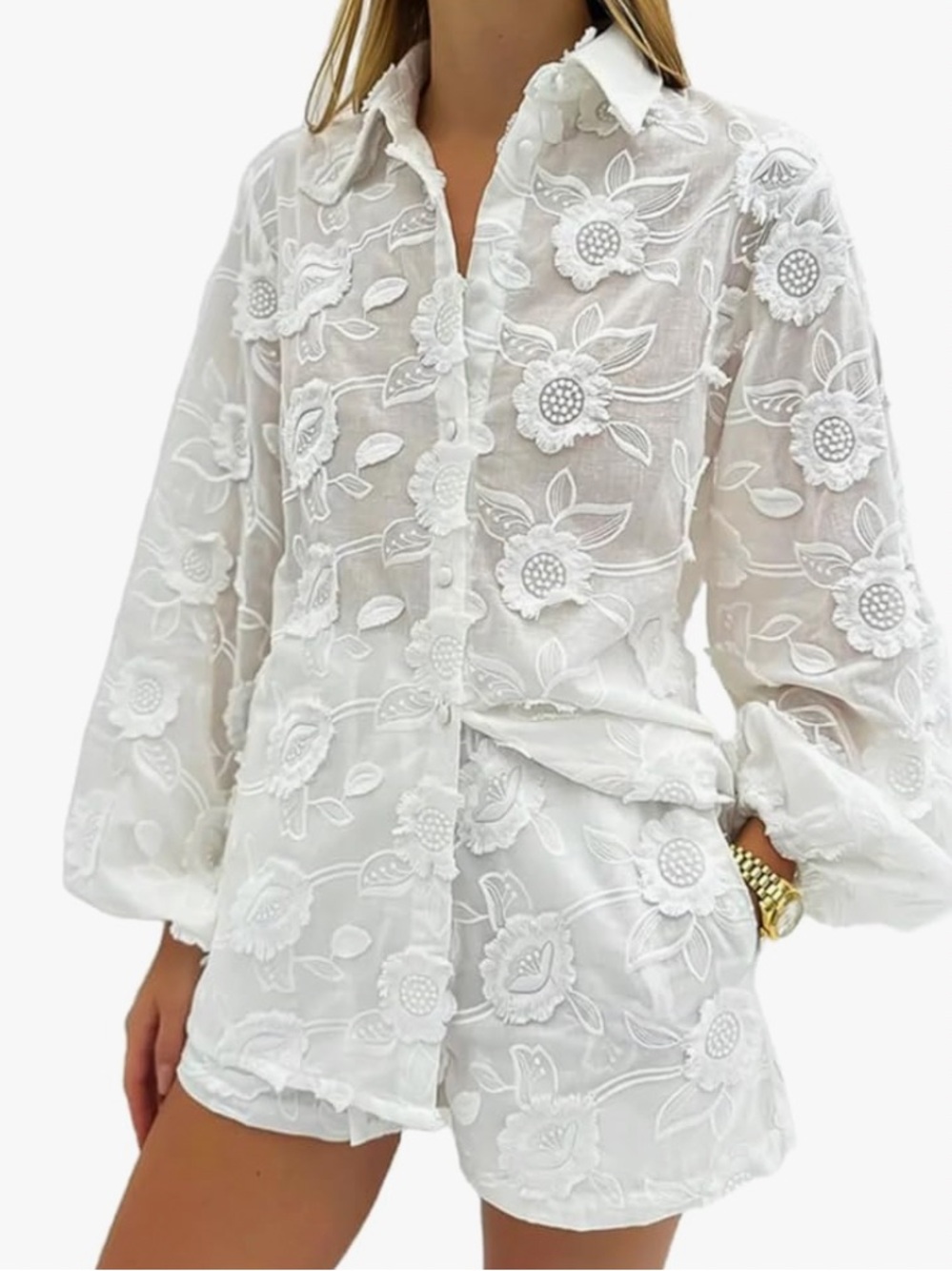 Floral White Set